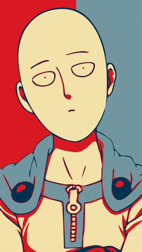 Saitama Wallpaper 4K, Minimalist, One Punch Man