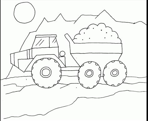 Free Printable Dump Truck Coloring Pages For Kids