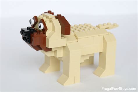 More LEGO Dogs! Dachshund and Mastiff Building Instructions - Frugal Fun For Boys and Girls