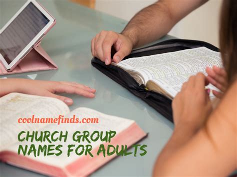 Biblical Brainstorms: The Church Group Names For Adults That Are ...