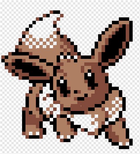 pixel art grid hard eevee Eevee pattern - Pixel Art Grid