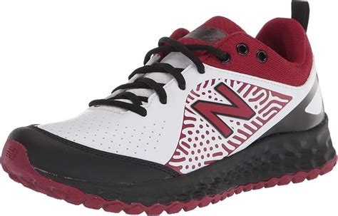 New Balance Women's Fresh Foam Velo V2 Turf Softball Shoe, Black/Maroon/White, Numeric_12 ...