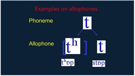 Phone, phoneme and allophone