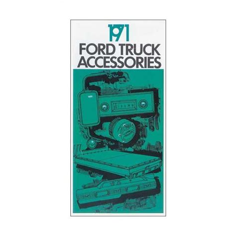 Ford Pickup Truck Accessories Brochure | Blue Oval Classics