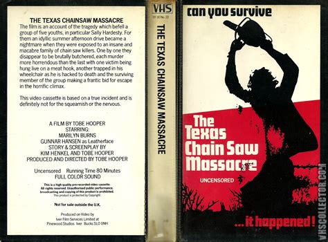 The Texas Chainsaw Massacre | VHSCollector.com