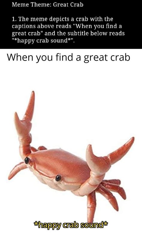 here's a crab meme generated by the AI : r/aidungeonmemes