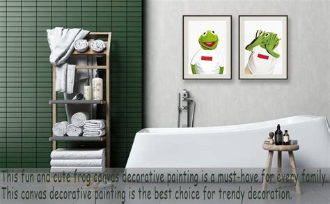 Amazon.com: Fun Frog Wall Art Fashion Modern Wall Decor Trendy Canvas ...