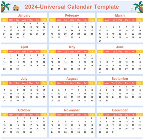 EXCEL of Calendar template5.xlsx | WPS Free Templates