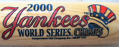 Lot Detail - 2000 NY YANKEE WORLD SERIES CHAMPS BAT