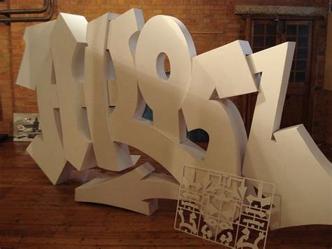 3D graffiti text | Graffiti art, Sculpture projects, Dimensional wall art