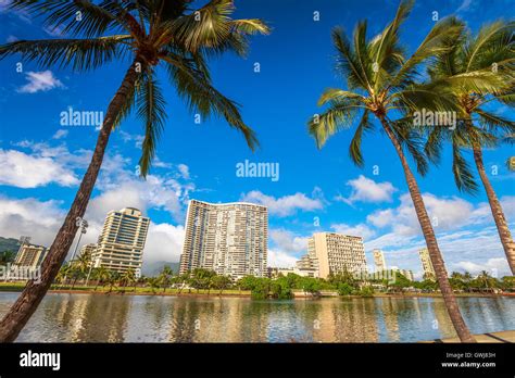 Honolulu skyline Hawaii Stock Photo - Alamy