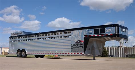 Gooseneck Show Cattle Aluminum Trailer - Elite Custom Aluminum Horse ...