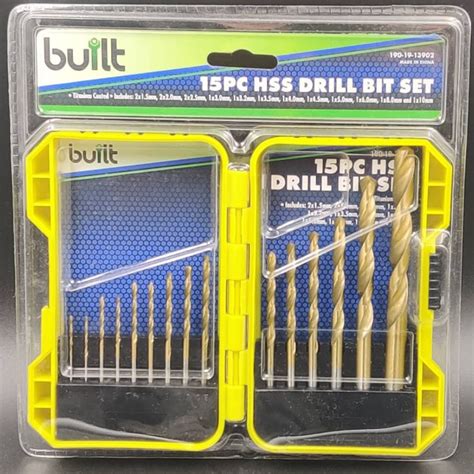 15 Piece HSS Drill Bit Set