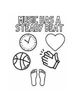 Steady Beat Coloring Page Teaching Resources  Teachers Pay sketch template