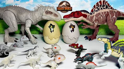 Spinosaurus vs Indominus Rex Collection! Jurassic World Camp Cretaceous ...