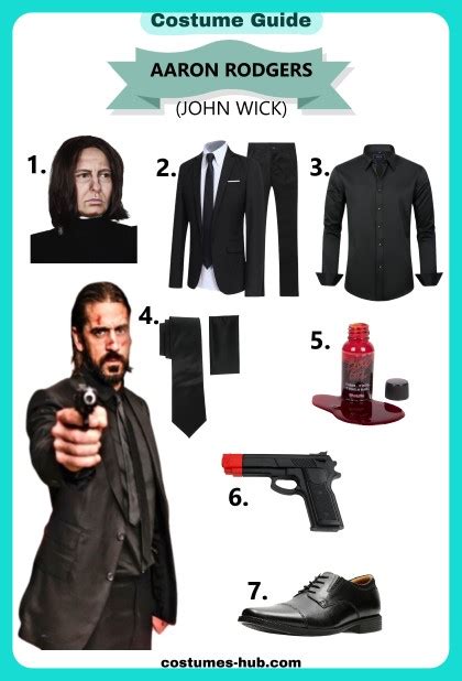 Aaron Rodgers (John Wick) Halloween Costume 2021