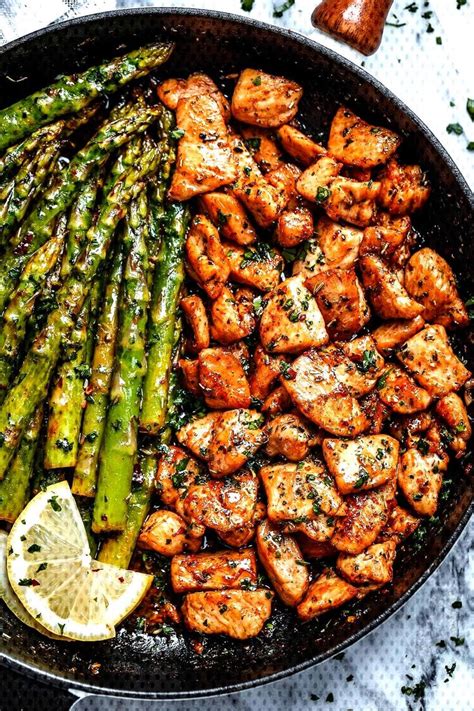 #din... in 2020 | Asparagus chicken recipe, Garlic butter chicken ...