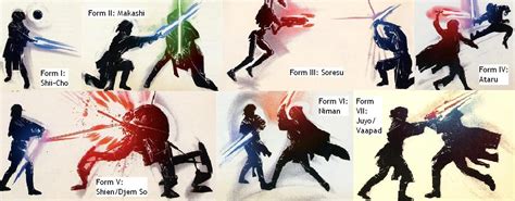 Lightsaber forms | Star wars painting, Star wars light saber, Lightsaber forms