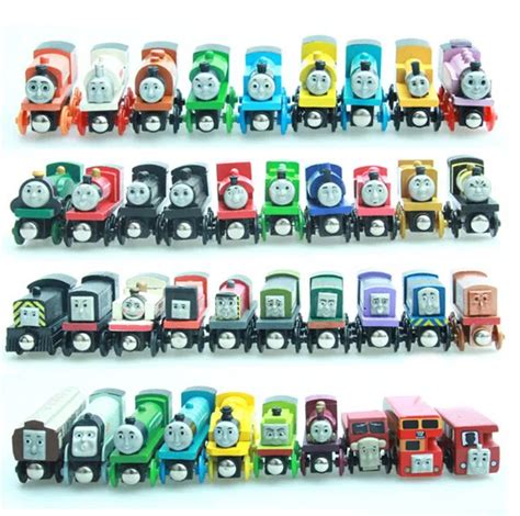 Thomas and His Friends 10PCS/LOT Anime Wooden Trains Toy Railway ...