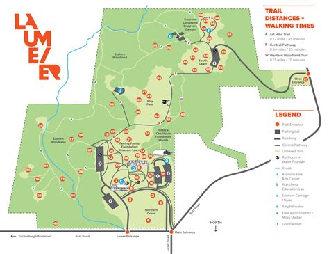 Park + Sculpture Map — Laumeier Sculpture Park