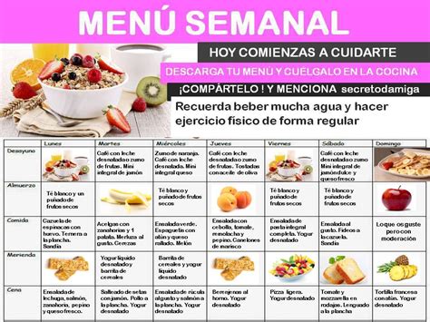 menú semanal sept 1 - Secretodamiga