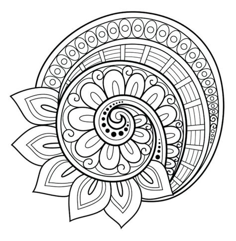 Flower Mandala Coloring Pages – Printable Coloring Pages