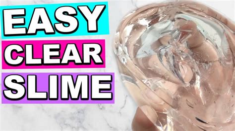 EASY CLEAR SLIME - YouTube