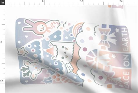 Peace On Earth - Poster Design Fabric | Spoonflower