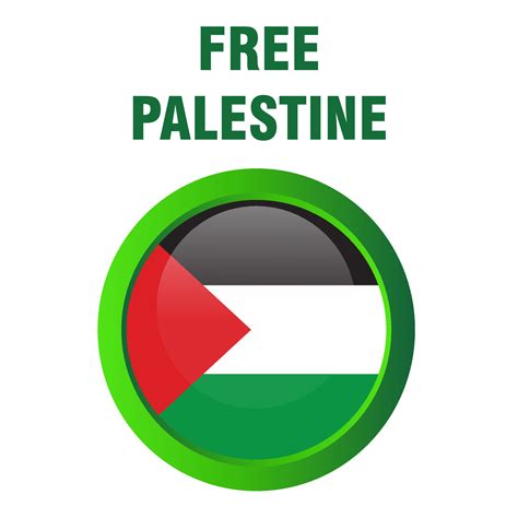 botón como símbolo de la bandera palestina. Palestina libre 14398814 ...