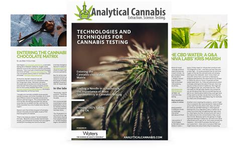 Technologies and Techniques for Cannabis Testing