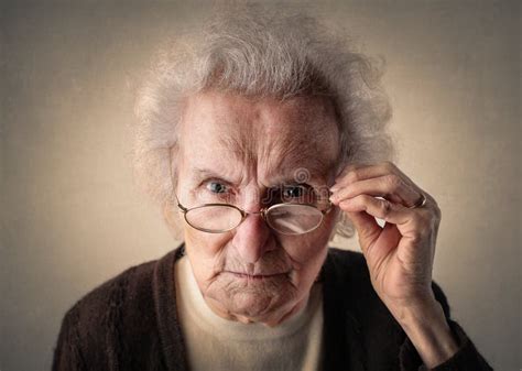 Angry grandmother stock image. Image of perplexity, beauty - 71280219