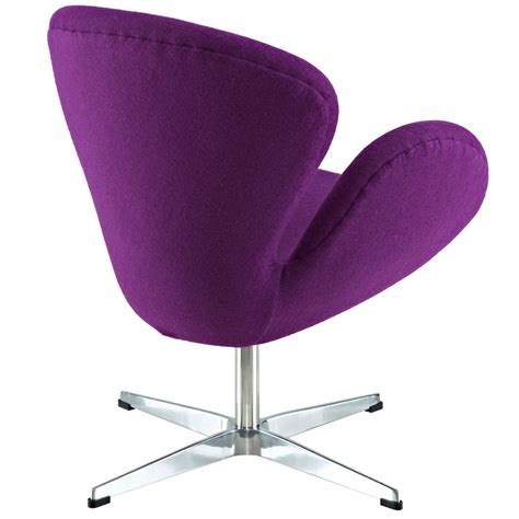 Jacobsen Swan Chair Wool Purple
