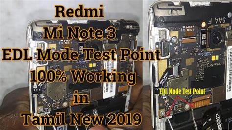 Redmi Mi Note 3 EDL Mode Test Point 100% Working in Tamil New 2019 ...