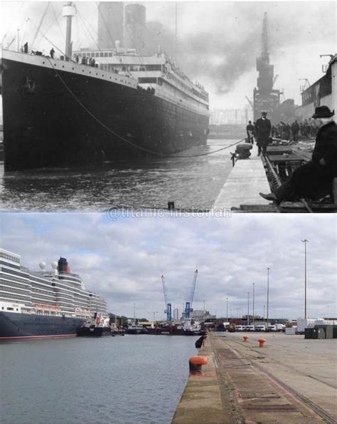 Berth 44 Southampton Then and Now : r/titanic