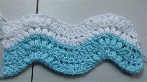 #Crochet puff stitch ripple pattern