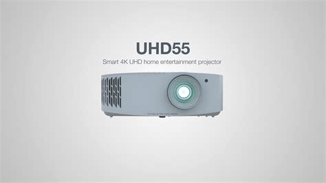 Optoma UHD55 - Smart 4K UHD home entertainment projector - YouTube