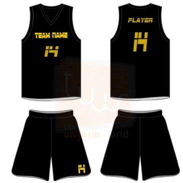 Plain Black Basketball Jerseys Uniforms - Dubai UAE | Leading Uniforms Supplier Manufacturer ...