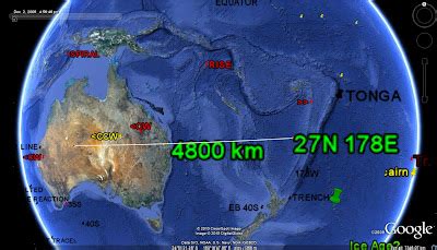 Tonga Trench Map