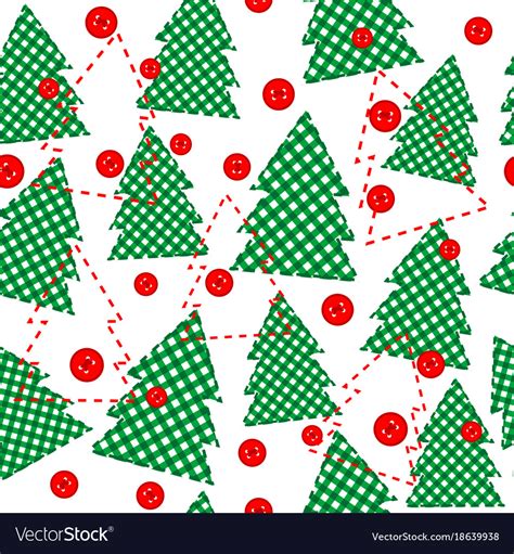 Christmas template wrapping paper in patchwork Vector Image