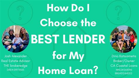 How to Choose the Best Mortgage Lender for First Time Home Buyers - YouTube