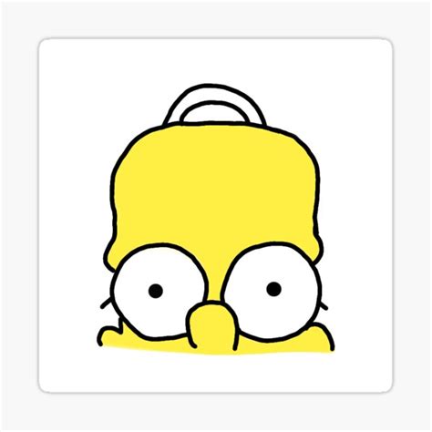 "HOMER STICKER" Sticker by c4r0vit | Redbubble