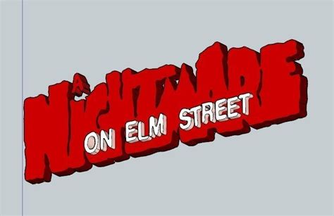 A Nightmare On Elm Street Movie Logo 3D model 3D printable | CGTrader