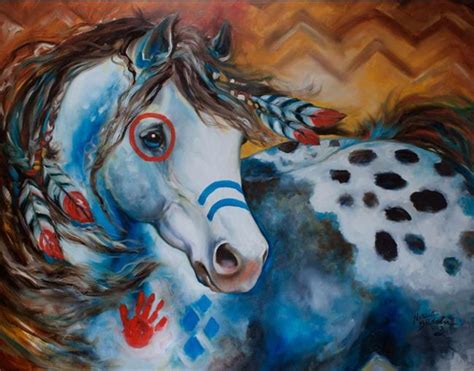 APPALOOSA INDIAN WAR HORSE - by Marcia Baldwin from Animals