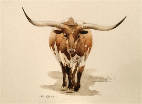 Unveiling #45: “Texas Longhorn” - Michele Struss - His Paintbrush