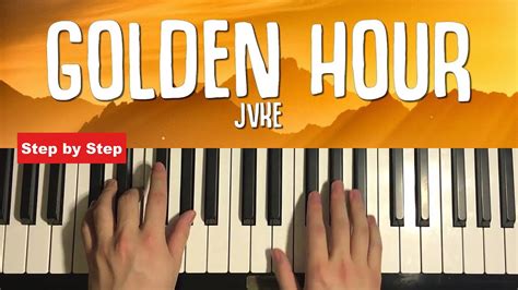 JVKE - golden hour (Piano Tutorial Lesson) - YouTube