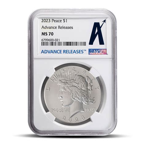 2023 Peace Silver Dollar Coins NGC MS70 AR - Silver.com™