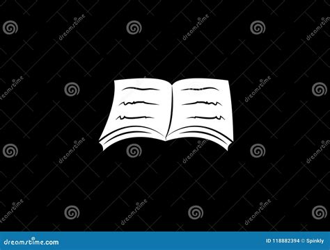 Book Drawing Vector for Icons Stock Vector - Illustration of literacy, thinking: 118882394