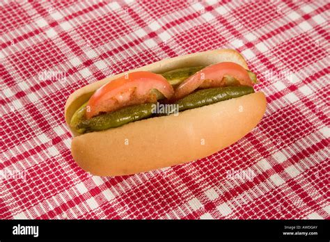 Chicago Style hot dog Stock Photo - Alamy