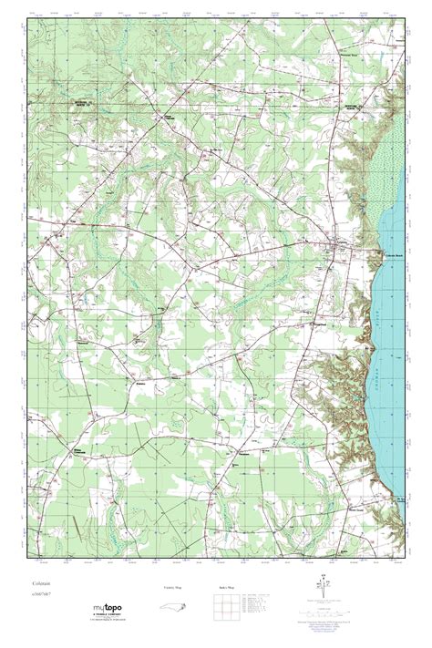 MyTopo Colerain, North Carolina USGS Quad Topo Map