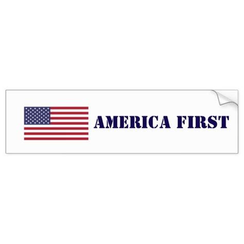 AMERICA FIRST Bumper Sticker Diy Stickers, Bumper Stickers, Custom ...